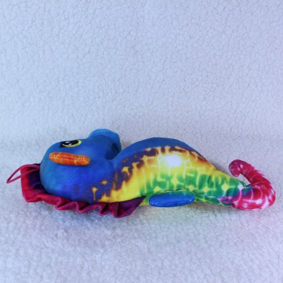 SEAHORSE PLUSH 11" COLORFUL BRIGHT STIMULATING STUFFED HANGING LOOP OCEAN ANIMAL - Picture 5 of 5